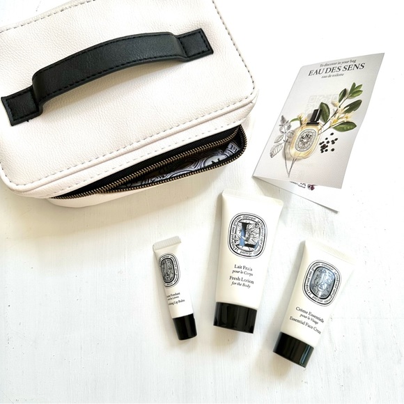 New Diptyque amenity kit for Qatar Airways in Eau des Sens fragrance - Picture 1 of 7